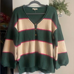 Striped Oversized Sweater